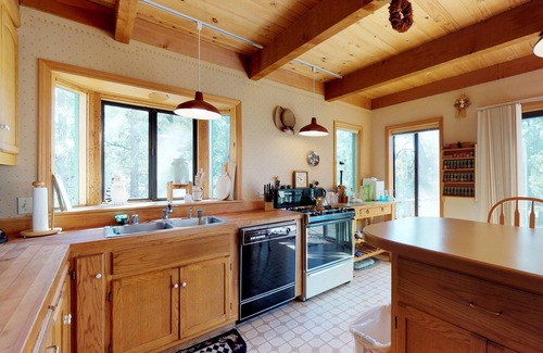 Arnold Cabin | Dog-friendly mountain cabin with gas fireplace near skiing