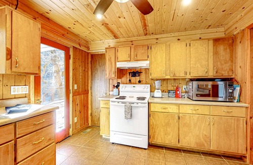 Ellijay Cabin | Dog-friendly, riverfront retreat with game room, washer/dryer, wraparound deck