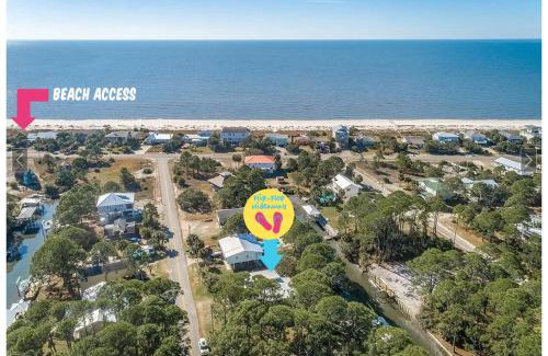 Alligator Point House | Dog Friendly-Short Walk to Beach-Canal Front-Screened Porch-Peaceful