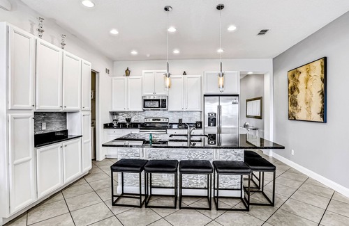 Davenport House | Dog-friendly townhome with private pool, screened lanai, fast WiFi, W/D, AC