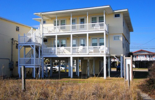 Cherry Grove Beach Apartment | Dog-friendly oceanfront comfy apartment steps from the sand-beautiful oceanfront balcony