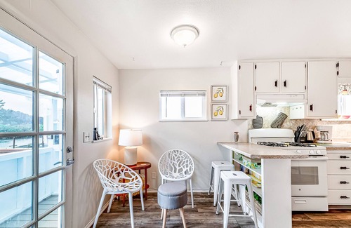 Eureka Cottage | Dog-Friendly, Waterfront Cottage Right on Marina w/Free WiFi, Water Views, Patio