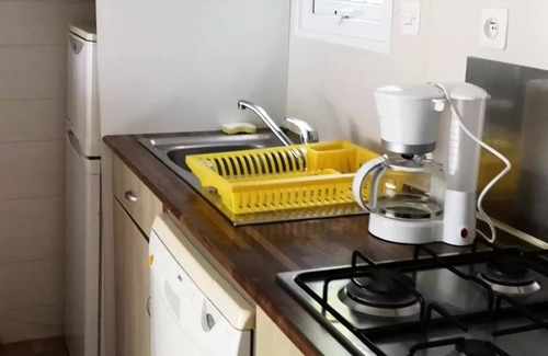 Prayssas House | Domaine du Lac de Neguenou * - Mobilhome DUO - 2 bedrooms, 2 bathrooms, 2 toilets, 1 sofa bed, dishwasher, 43.5m2 terrace including 6 people