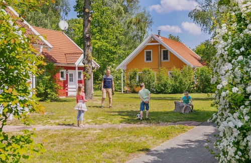 Muritz Apartment | Doppelhaushälfte Storch, 6 Personen, 80 qm, GS, Kamin - Feriendorf Müritzufer