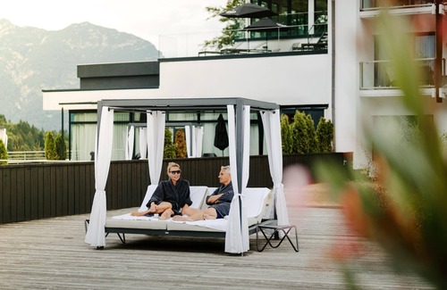 Garmisch-Partenkirchen House | Doppelzimmer mit Terrasse - Hotel Das Graseck