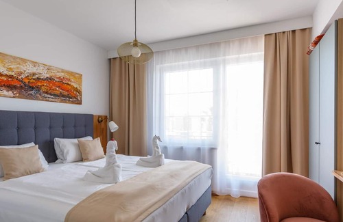 Morbisch am See Cottage | Doppelzimmer Deluxe mit Dusche, WC - Pension Laubenhof