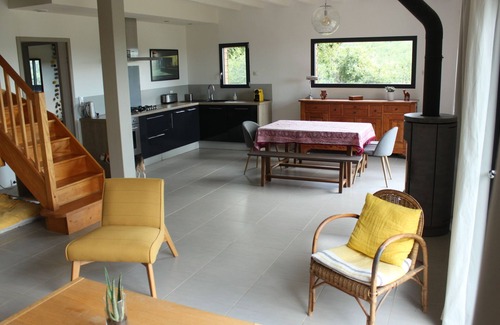 Betaille House | Dordogne Valley Lot timber-frame house set in greenery.