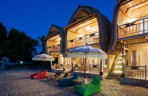 Penida Island Villa | Double Room with Terrace and Sea View at klungkung