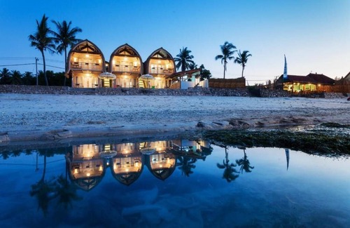 Penida Island Villa | Double Room with Terrace and Sea View at klungkung