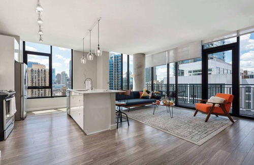 Near North Side Apartment | Downtown 2BR Oasis: Skyline Views + Prime Location