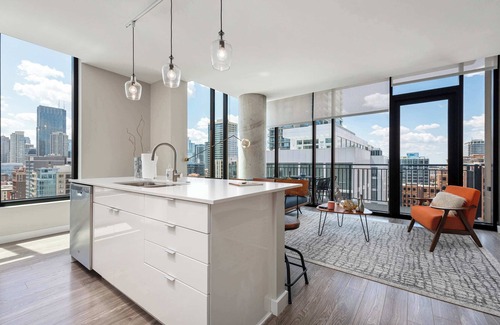 Near North Side Apartment | Downtown 2BR Oasis: Skyline Views + Prime Location