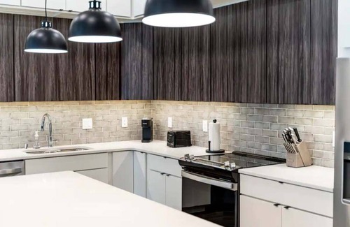 Appleton Apartment | Downtown! Brand New, Modern, Massive Kitchen with Island + Game Room & Theater.