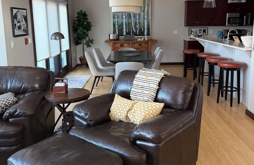 Fish Creek Condo | Downtown Fish Creek Luxury Getaway 3BR/2.5BA, Game Room, Elevator & Deck Views!