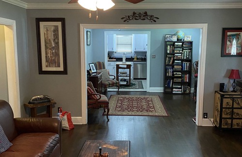 Greer House | Downtown Greer House Walkable to Shops, Restaurants, & Park. Fenced in Backyard.