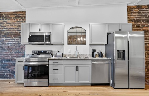 Fayetteville Apartment | Downtown Loft w/Balcony. Walk to Shops & Eats.