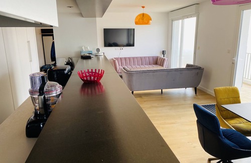 Pornichet Apartment | Duplex facing the sea with all comfort on the beach/tennis