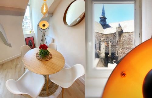 Saint-Brieuc Apartment | Duplex lumineux, coloré, atypique face cathédrale