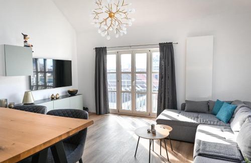 Mitte Apartment | EICH-Penthouse, zentral am Stadtwald mit Ausblick über die Stadt, 24h self check-in, Netflix, DisneyPlus