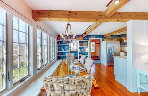 Wiscasset House | Elegant home right in town with gorgeous water view, deck & interior