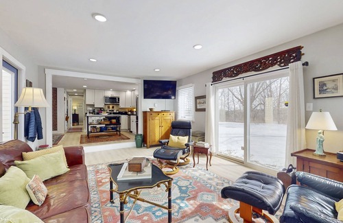 Wiscasset House | Elegant home with a cozy living area, Wifi, backyard, and washer/dryer