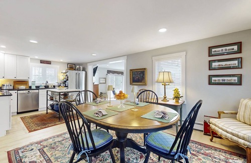 Wiscasset House | Elegant home with a cozy living area, Wifi, backyard, and washer/dryer