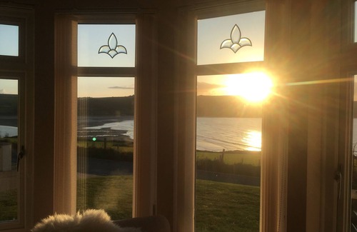 Gwbert House | Elegant house, boasting unspoilt sea views with hot tub