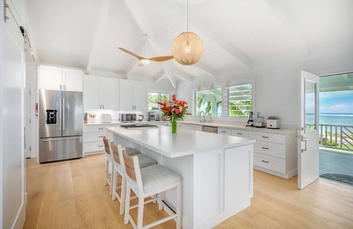 Kilauea House | Enchanted Beachfront Home at Beautiful Anini Beach A/C! TVNC-5078