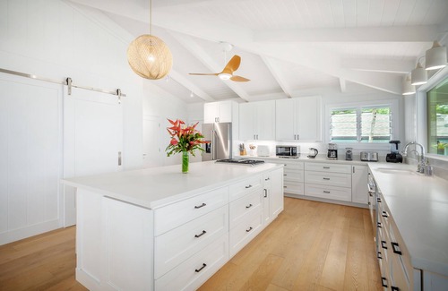 Kilauea House | Enchanted Beachfront Home at Beautiful Anini Beach A/C! TVNC-5078