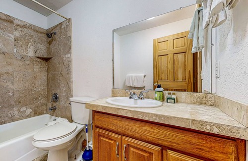 Summit Park Cabin | Enchanting mountain escape with hot tub, fireplace, deck, W/D & incredible views