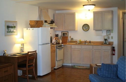 Bar Harbor Apartment | Enjoy A Suite With A Large, Furnished Waterfront Deck Viewing Boats & Islands.