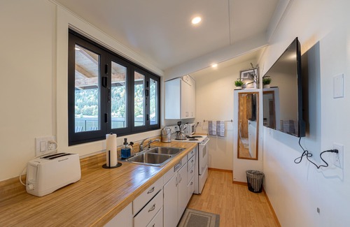 Port Angeles Cabin | Enjoy breathtaking views, no stairs, a big dock, fire pits and fast wifi!