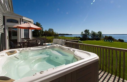 Lincolnville House | Enjoy your private beach and sweeping views!