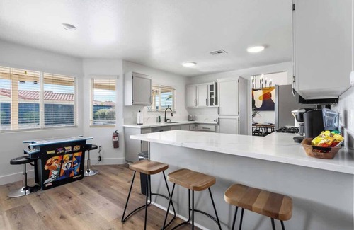 North Las Vegas House | Entertainment 5BR Haven - Hot tub, Pool + Games!