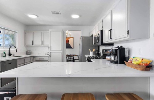 North Las Vegas House | Entertainment 5BR Haven - Hot tub, Pool + Games!