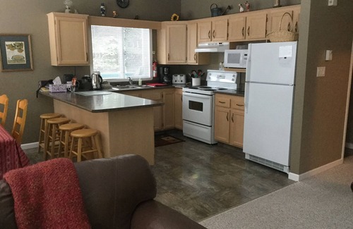 Silver Star Mountain House | Entire Chalet with Private Hot Tub and BBQ. Steps from the village and pond