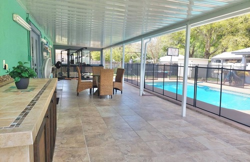 Candler House | Entire Pool House with BBQ, Fire pit and GYM