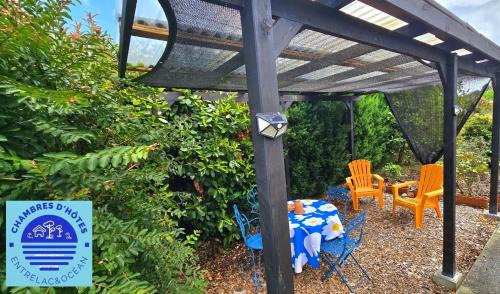 Aureilhan House | EntreLac&Océan1 - chambre d'hôtes chez l'habitant, Entrée et terrasse privée- cyclotouristes bienvenue