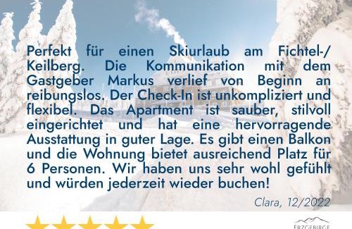 Oberwiesenthal Apartment | Erzgebirge Suite Bergruhe