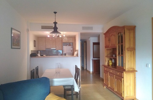 L'Escala Apartment | Escala Riells Blau 202: 1st in quiet residence, swimming pool, children's games, BBQ