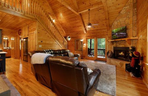 Foxfire Estates House | Escape to Dream Catcher - Enjoy cozy accommodations, and a variety of entertainment options including a hot tub, game room, and