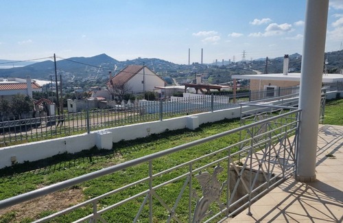 Agia Marina Mikrolimanou Villa | Excellent view.Three minutes from the sea.Blue and crystal Aegean waters.