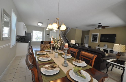 Haines City Villa | Exceptional Villa Large Private South Facing Pool/Spa Games & Exercise Room