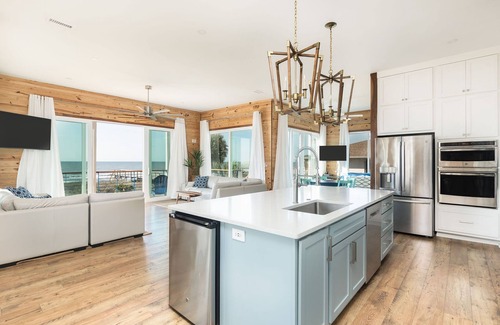 Folly Beach House | Exquisite Oceanfront Oasis: Immerse in Luxury with Pool & Putting Green at this
