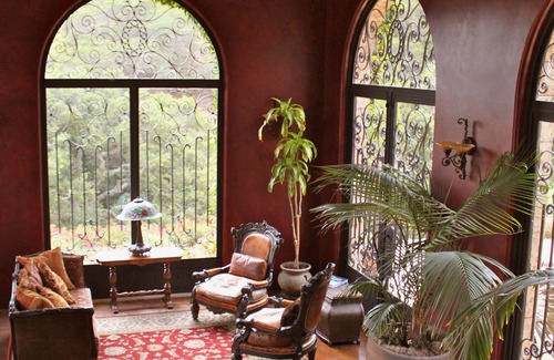 San Luis Obispo Villa | Exquisite Spanish Colonial Villa-Cozy up by the fireplace after a hike