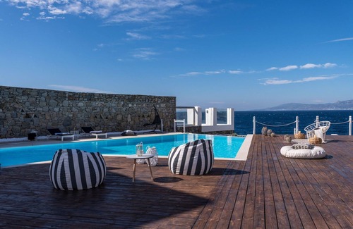 Mykonos Town Villa | Extravagant Mykonos Villa | Villa Pousha | 5 Bedrooms | Sea Front Location |.