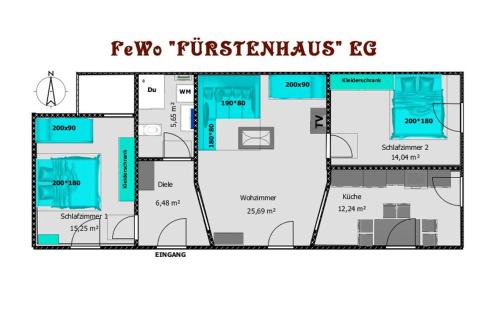 Hofgeismar Apartment | "FÜRSTENHAUS" EG Hofgeismar-Zentrum!