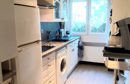 Cros-de-Cagnes Apartment | F2 ON THE GROUND FLOOR 150m from the beaches and shops/5pers/48m2