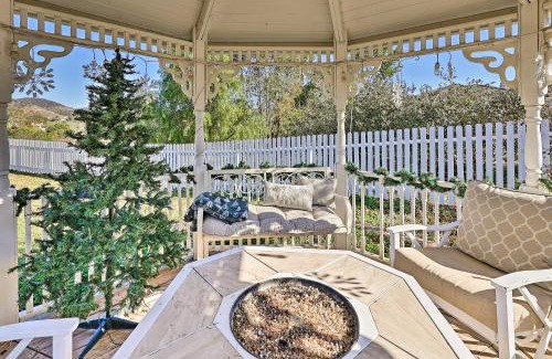 Fallbrook House | Fallbrook Home with Garden, Gazebo and Fire Pit!