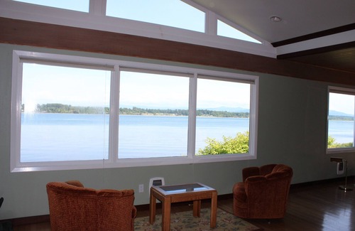 Lummi Island House | Family Home with Private Beach and Stunning Mountain Views