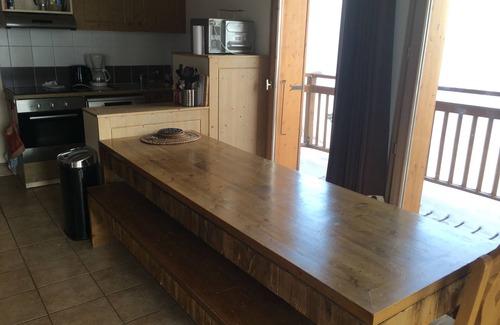 Bellentre Apartment | Fantastic chalet apartment sleeping 8 people with stunning views of Mont Blanc
